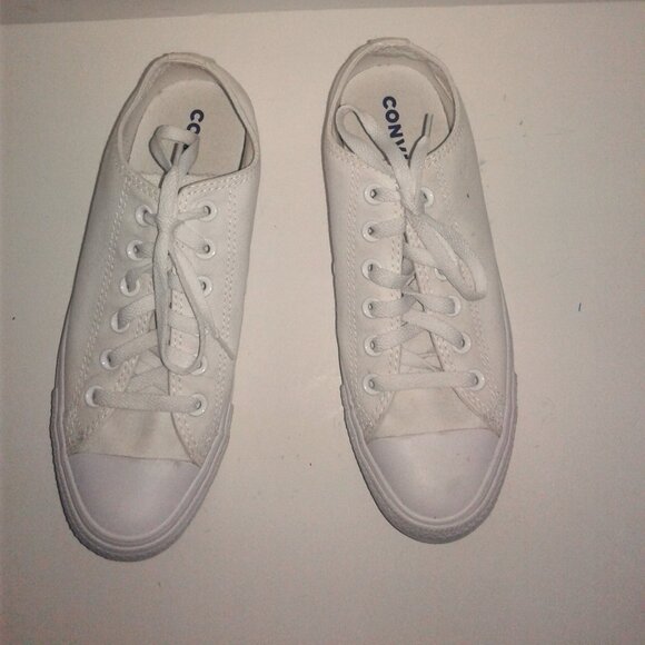 Chuck Taylor All Star Mono White Canvas Low Top - Picture 1 of 4